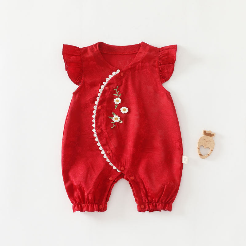 Baby Cotton Onesie Boneless Bodysuit Long-sleeve First-month Sleepwear For Boys And Girls by Baby Joy