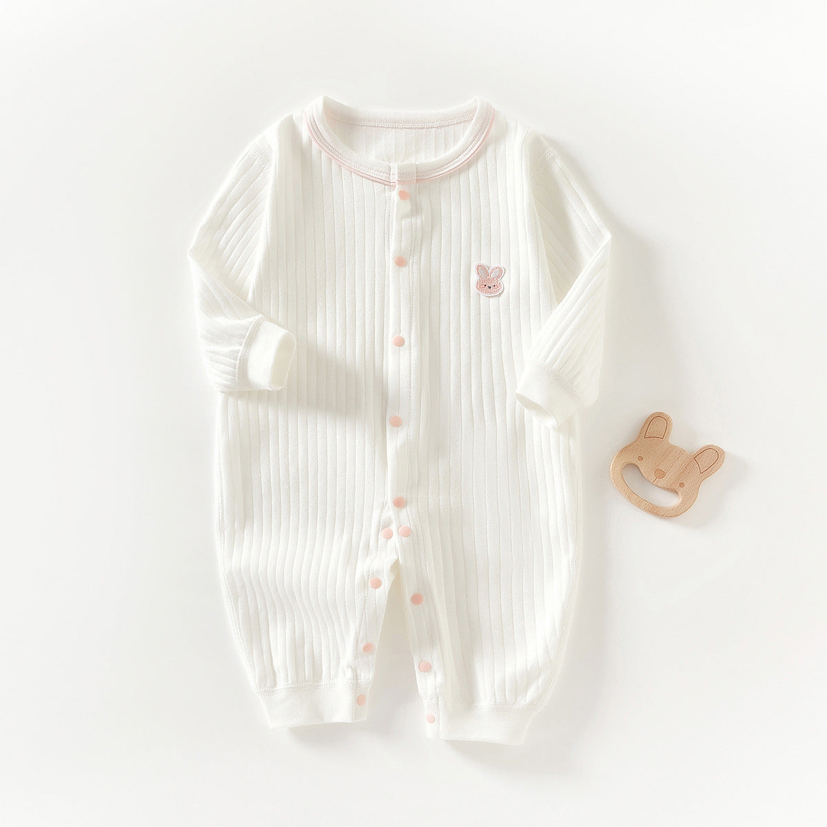 Pure Cotton Boneless Long-sleeve Baby Onesie by Baby Joy