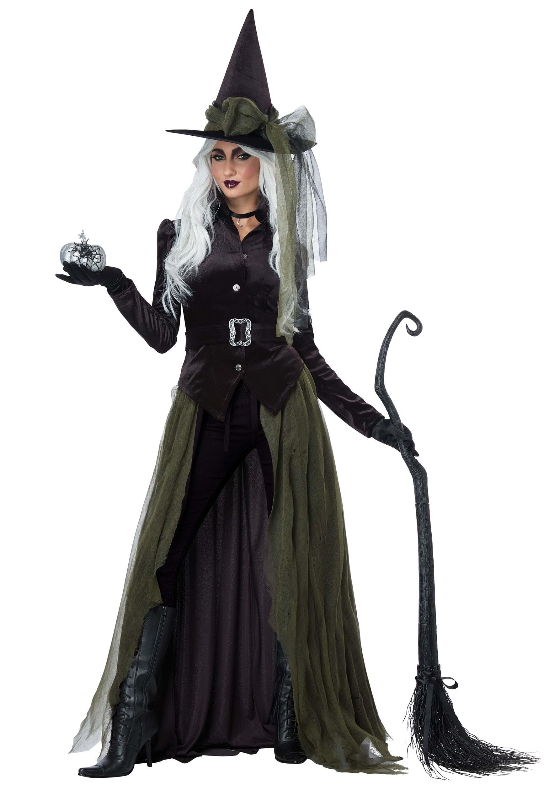 Cool Witch Costume - Women's Gothic Witch Outfit with Hat and Cape by Lady Ros