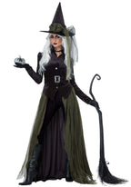 Cool Witch Costume - Women's Gothic Witch Outfit with Hat and Cape by Lady Ros