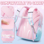 Girls School Backpack Set 3-Piece - Waterproof Kids Backpack with Lunch Box by Lady Ros
