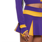 Bite The Boyfriend Costume - Women's Cheerleader Crop Top and Pleated Skirt Set by Lady Ros