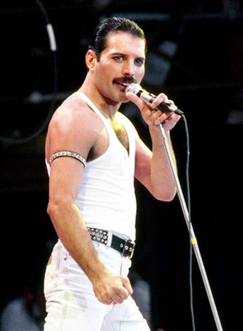 Adult Queen Freddie Music Studded Armband Halloween Cosplay Costume Accessory by TVStoreOnline