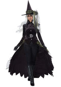 Cool Witch Costume - Women's Gothic Witch Outfit with Hat and Cape by Lady Ros