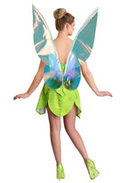 Fairytale Tink Costume - Women's Fairy Dress with Wings and Leaf Panels by Lady Ros