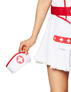 Plus Size Nurse Heartbreaker Costume - White Dress with Hat and Belt by Lady Ros