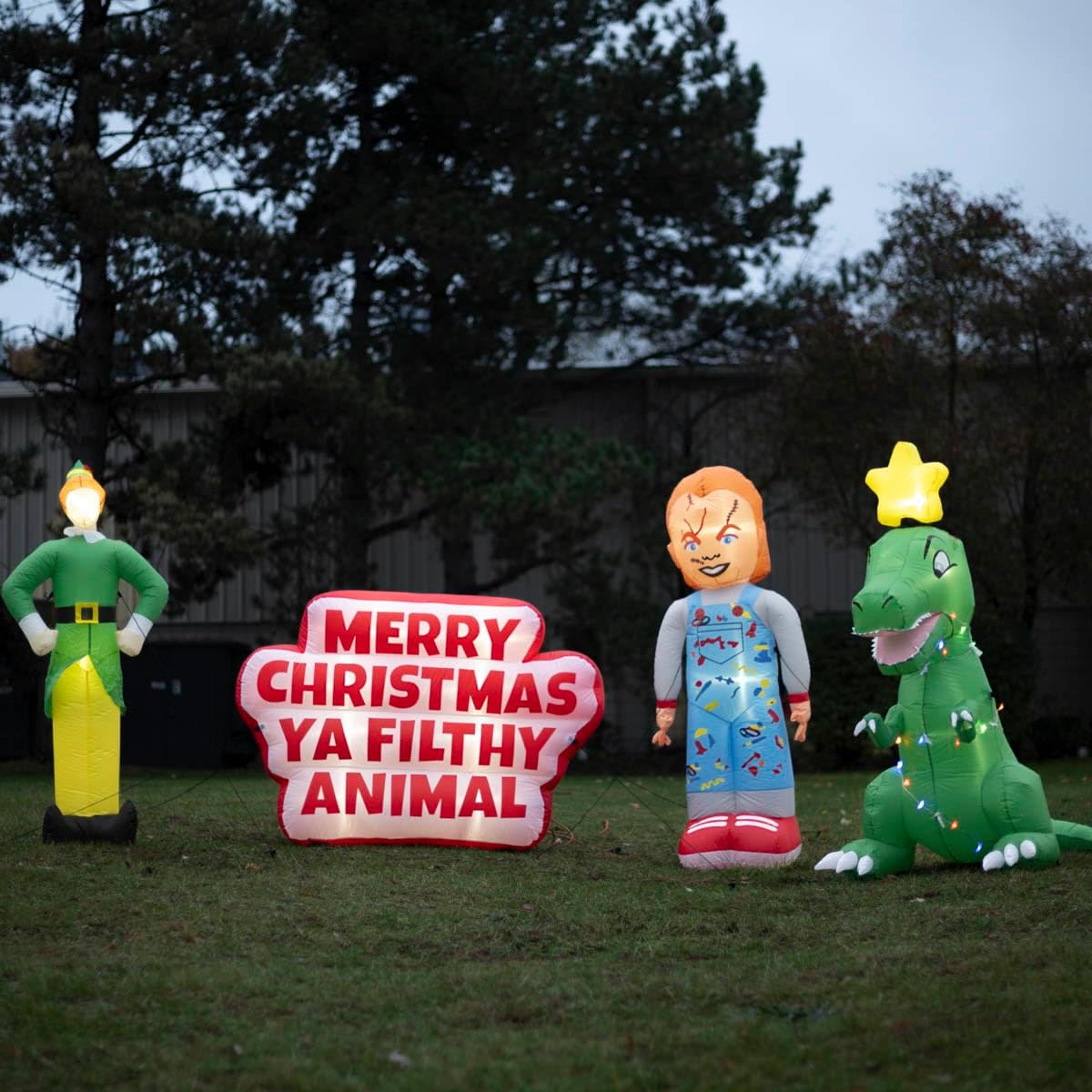 Buddy The Elf Indoor/Outdoor Xmas Light Up Inflated Yard Holiday Decoration by TVStoreOnline