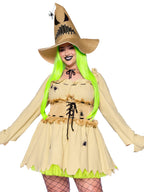 Bugged Out Baddie Costume - 3 Piece Halloween Outfit with Dress Choker Hat by Lady Ros