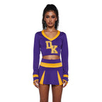 Bite The Boyfriend Costume - Women's Cheerleader Crop Top and Pleated Skirt Set by Lady Ros