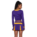 Bite The Boyfriend Costume - Women's Cheerleader Crop Top and Pleated Skirt Set by Lady Ros