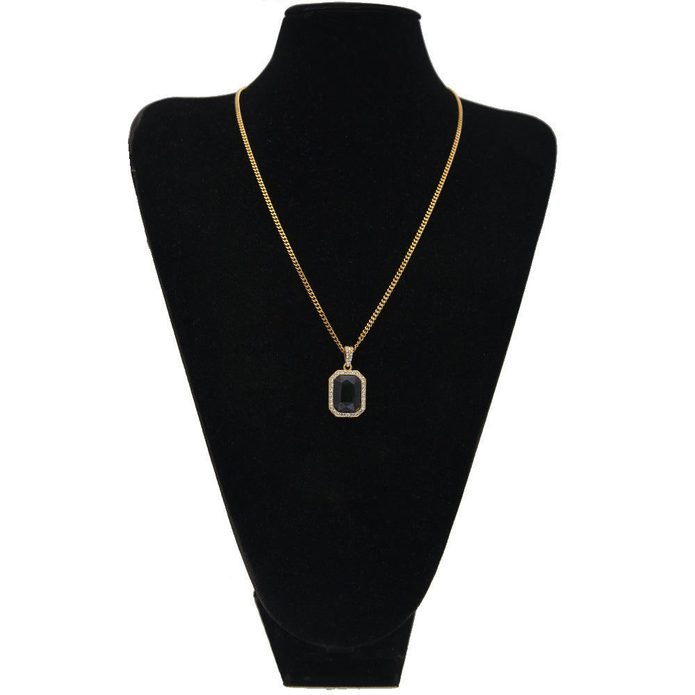 Hip-Hop Mini Diamond Pendant Necklace by nowadaysfashion