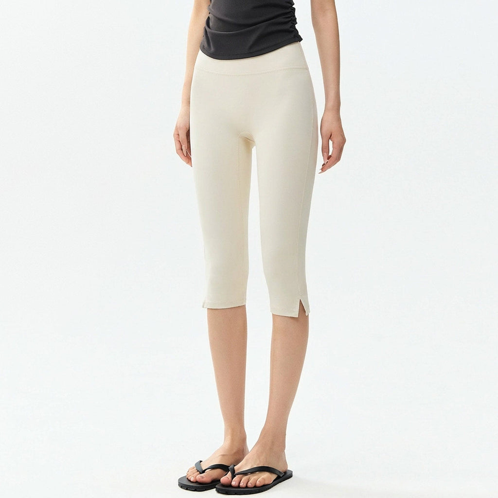 High-Waist Slim-Fit Yoga Leggings for Women – 7/8 Length Tight Fit Fitness Pants by FitiqueFit