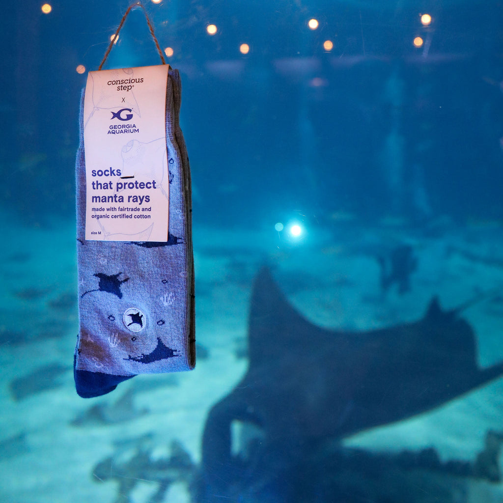 Socks that Protect Manta Rays by Conscious Step