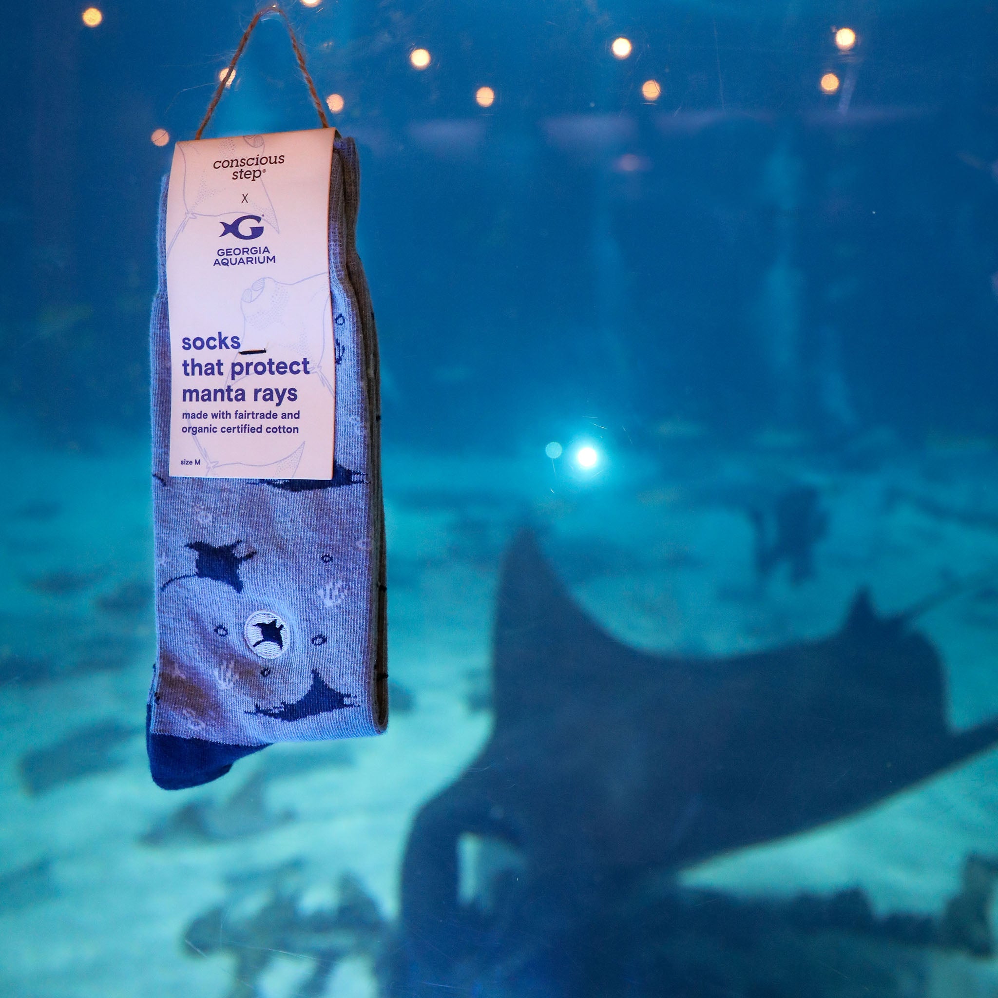 Socks that Protect Manta Rays by Conscious Step