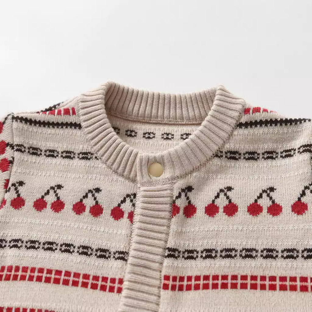 Knitted Jacquard Double-Layer Thickened Baby Romper For FallWinter by Baby Joy