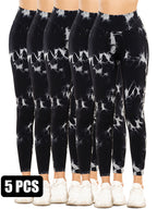5-Pack Tie Dye Cut-Out Leggings by FitiqueFit