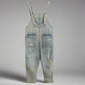 Women's Summer Retro Nostalgic Ripped Denim Overalls by FitiqueFit