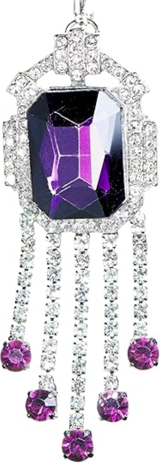 Purple Orchid Necklace Pendant Halloween Cosplay Costume Accessory by TVStoreOnline