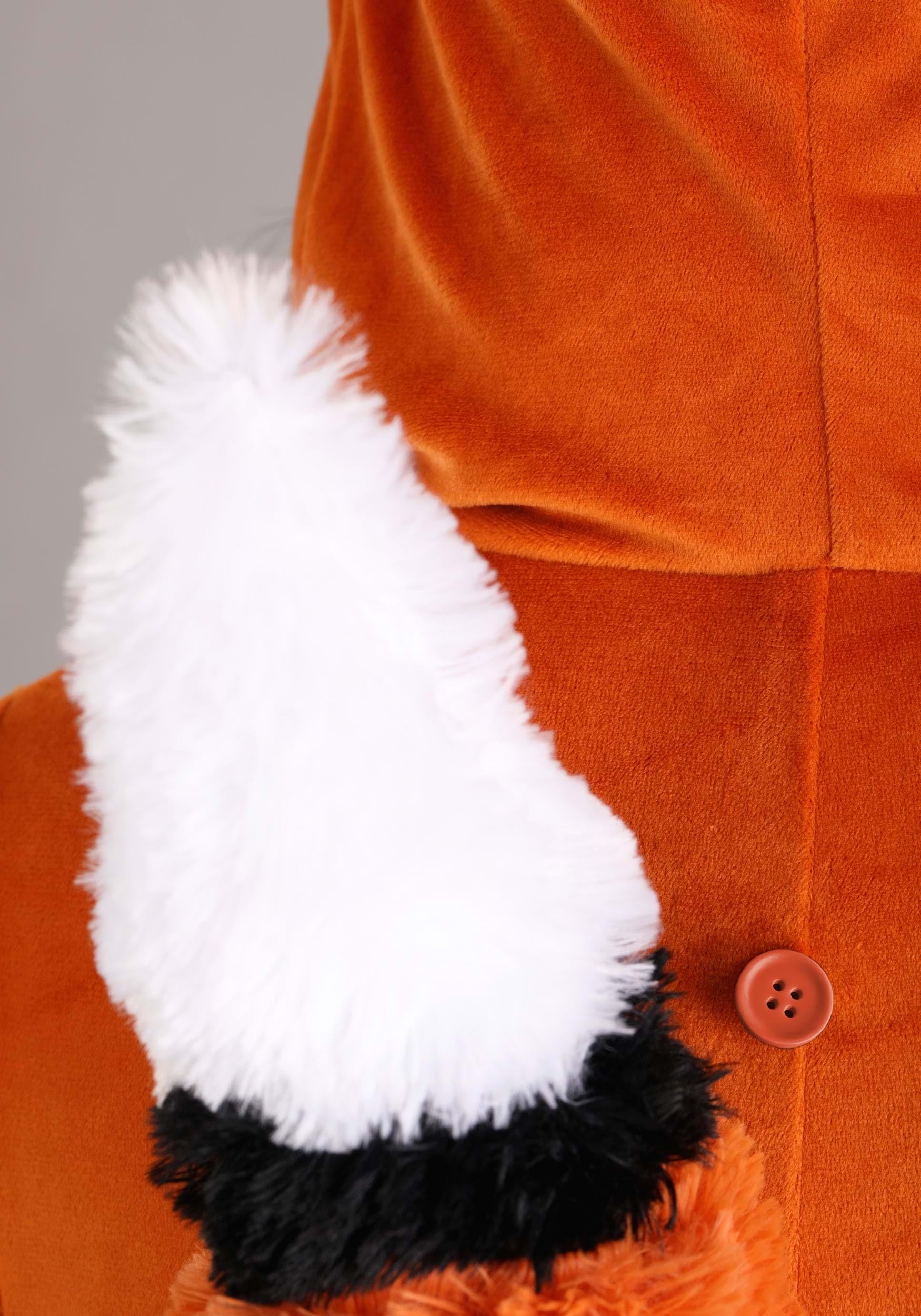 Fierce Fox Costume - Women's Hooded Plush Romper with Tail for Halloween by Lady Ros
