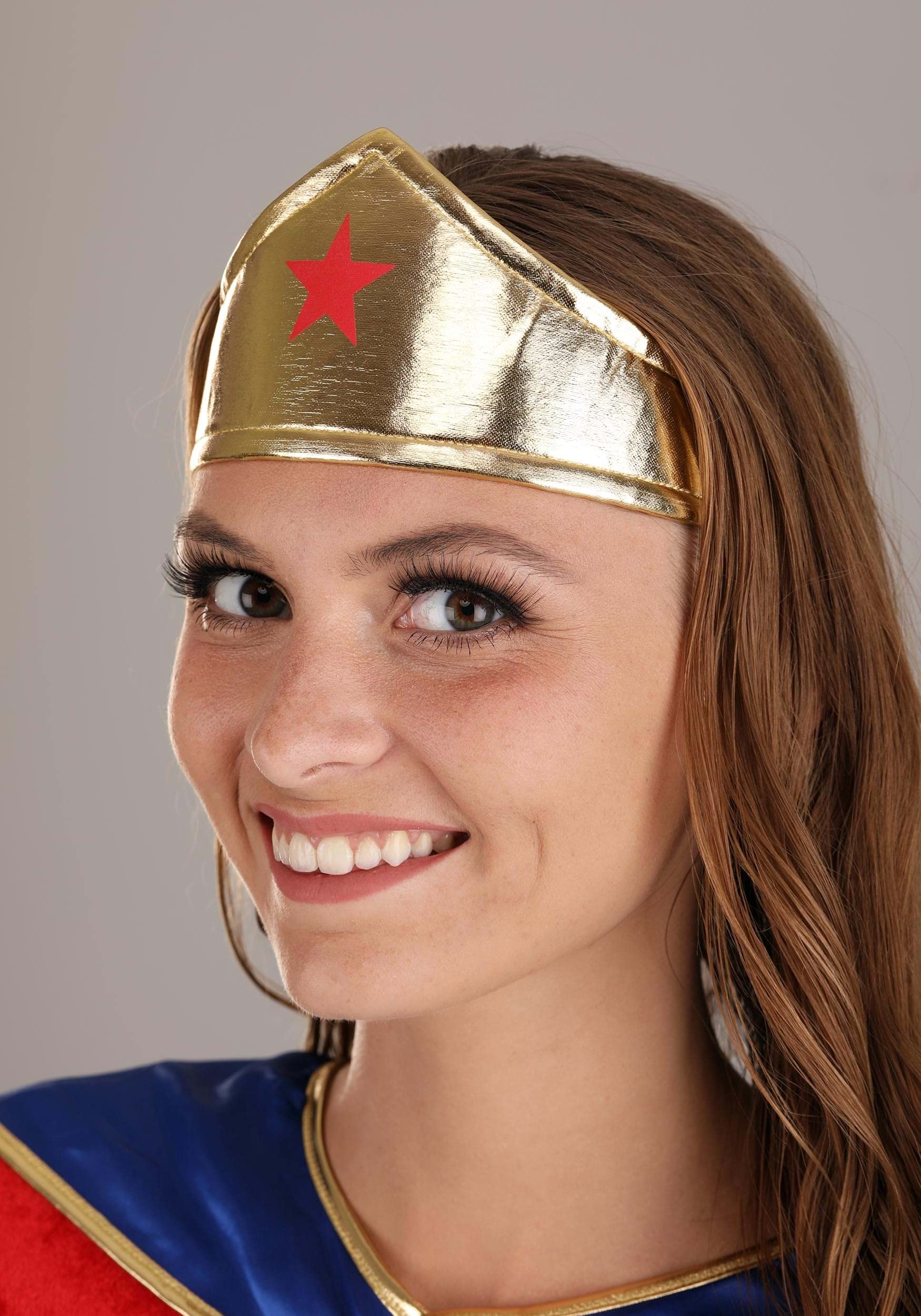 Wonder Woman Costume - Women's Long Sleeve Dress with Cape and Accessories by Lady Ros