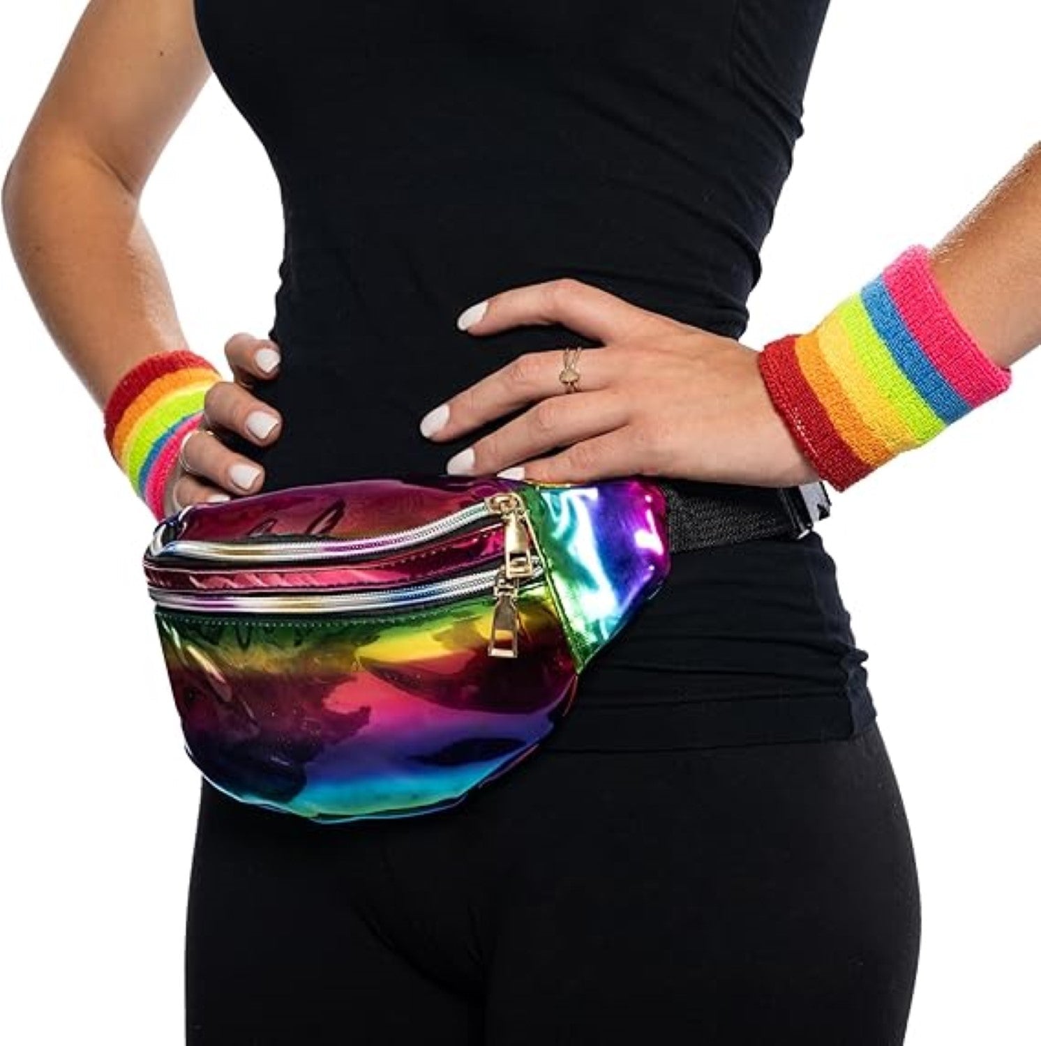 80's Retro Style Women's Aerobics Halloween Costume Cosplay Accessory Set by TVStoreOnline