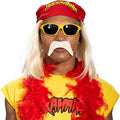 Red 1980s Mania Unisex Halloween Cosplay Costume Accessory Kit (Bandana w/ Wig\Moustache) by TVStoreOnline