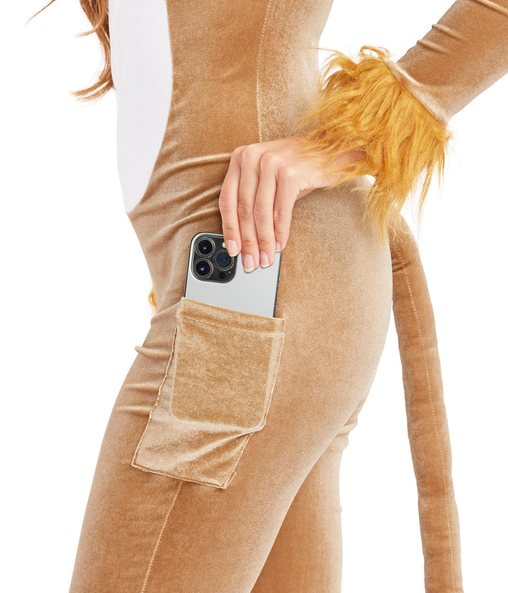 Lion Costume - Women's Lion Bodysuit Halloween Outfit by Tipsy Elves by Lady Ros