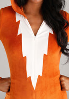 Fierce Fox Costume - Women's Hooded Plush Romper with Tail for Halloween by Lady Ros