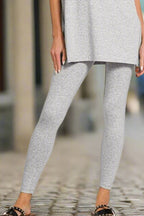 Zenana Cotton Round Neck Top & Legging Set by FitiqueFit