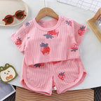 Children's Short-Sleeve Set Baby Summer T-Shirt Two-Piece Set by Baby Joy