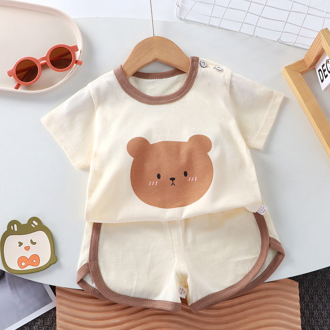 Children's Short-Sleeve Set Baby Summer T-Shirt Two-Piece Set by Baby Joy