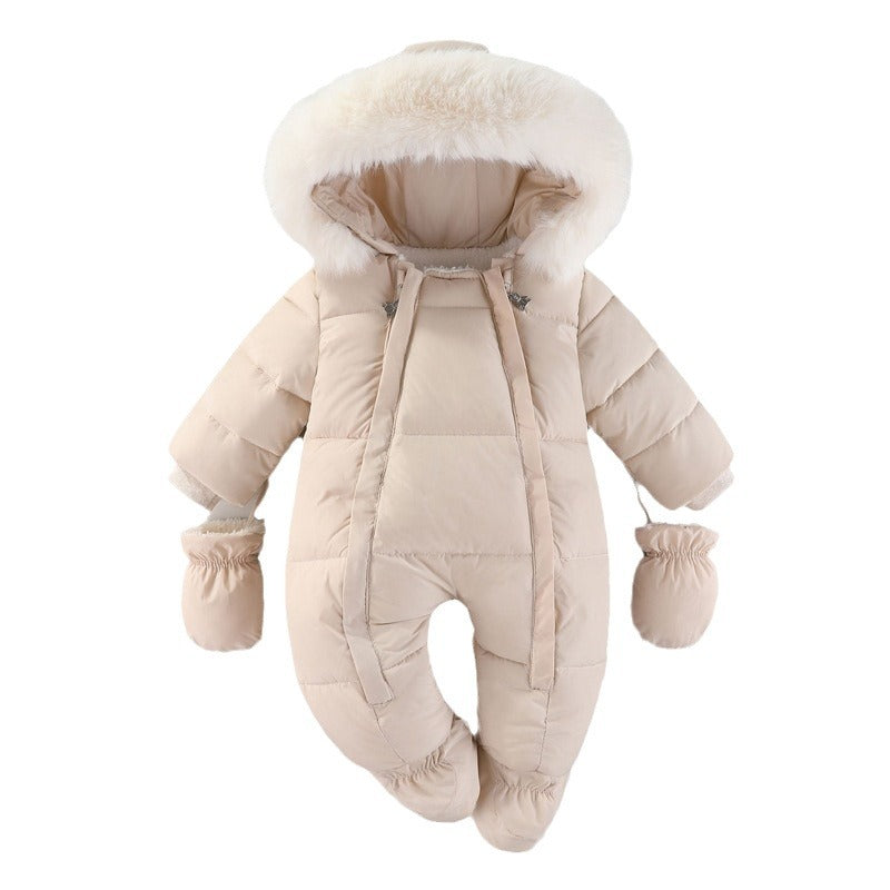 Jumpsuit Fleece-lined Quilted Cotton-padded Clothes by Baby Joy