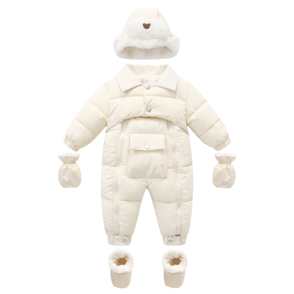 Baby Cotton-padded Thicken Crawler Suit Baby Children Romper by Baby Joy