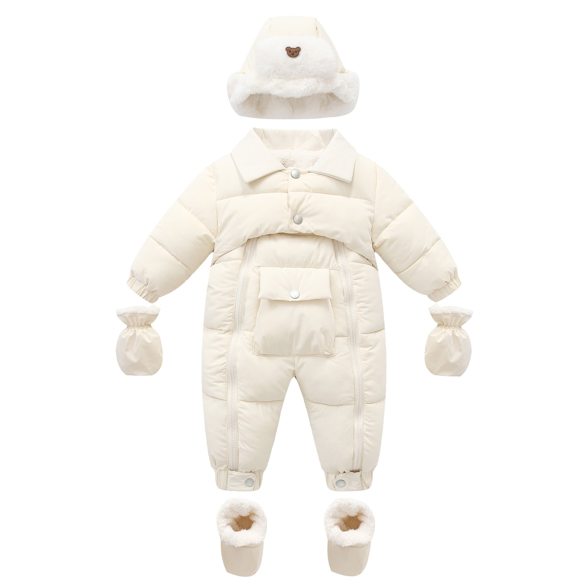 Baby Cotton-padded Thicken Crawler Suit Baby Children Romper by Baby Joy