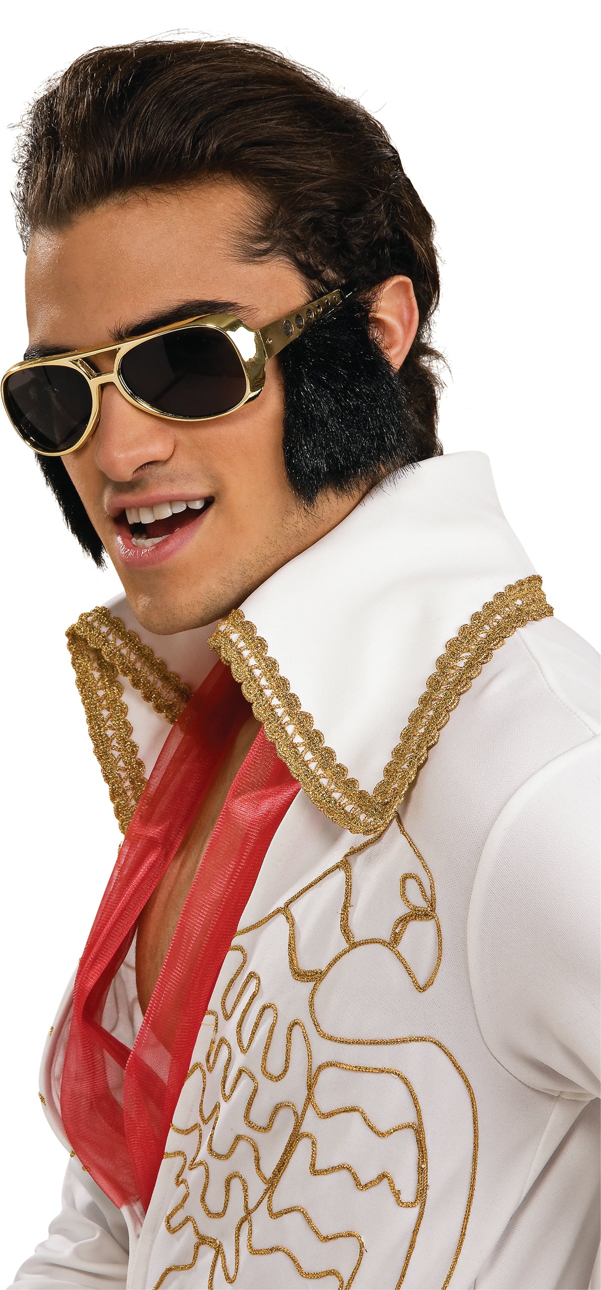 Elvis Eyewear with Sideburns Retro Rock and Roll Inspired Glasses by worldclasscostumes