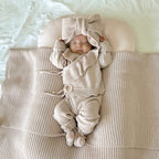 Baby Ruffle-Trim Sweater Cardigan Outfit Pants Headband 3-Piece Set by Baby Joy