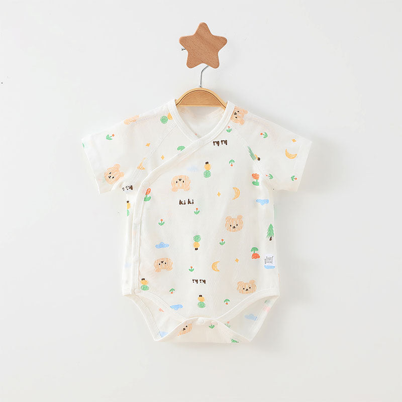 Simple Cartoon Print Summer Baby Rompers Girls Clothing by Baby Joy