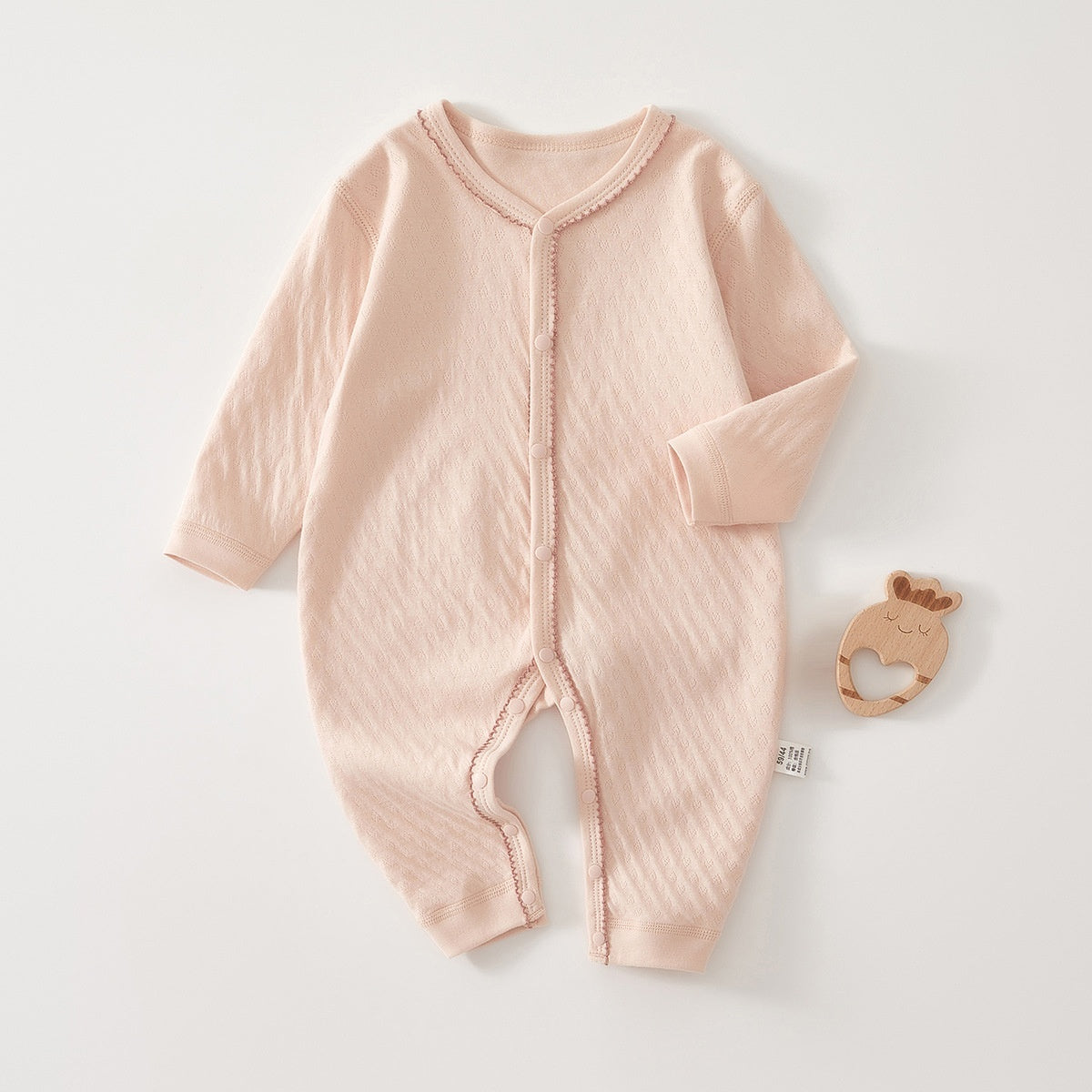 Pure Cotton Long-sleeve Baby Bodysuit by Baby Joy