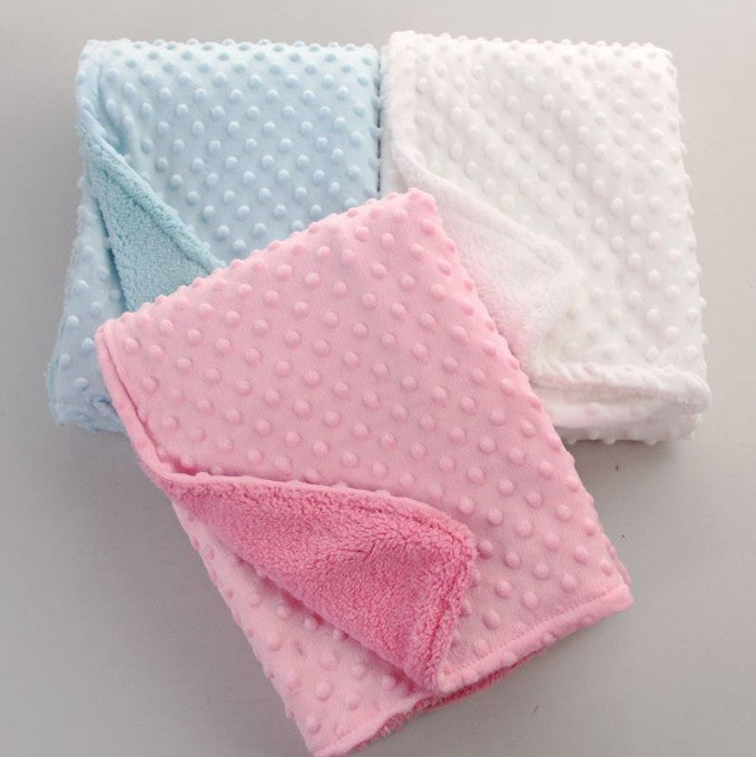 Soft Double-layered Thermal Blanket Textured Puffed Surface by Baby Joy