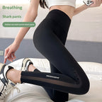 Women's Shapewear Tummy-Control Leggings – High-Stretch Cropped Nylon Pants by FitiqueFit