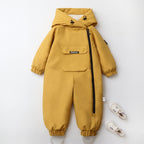 Long Crawling Suit One-piece Hooded Jumpsuit by Baby Joy