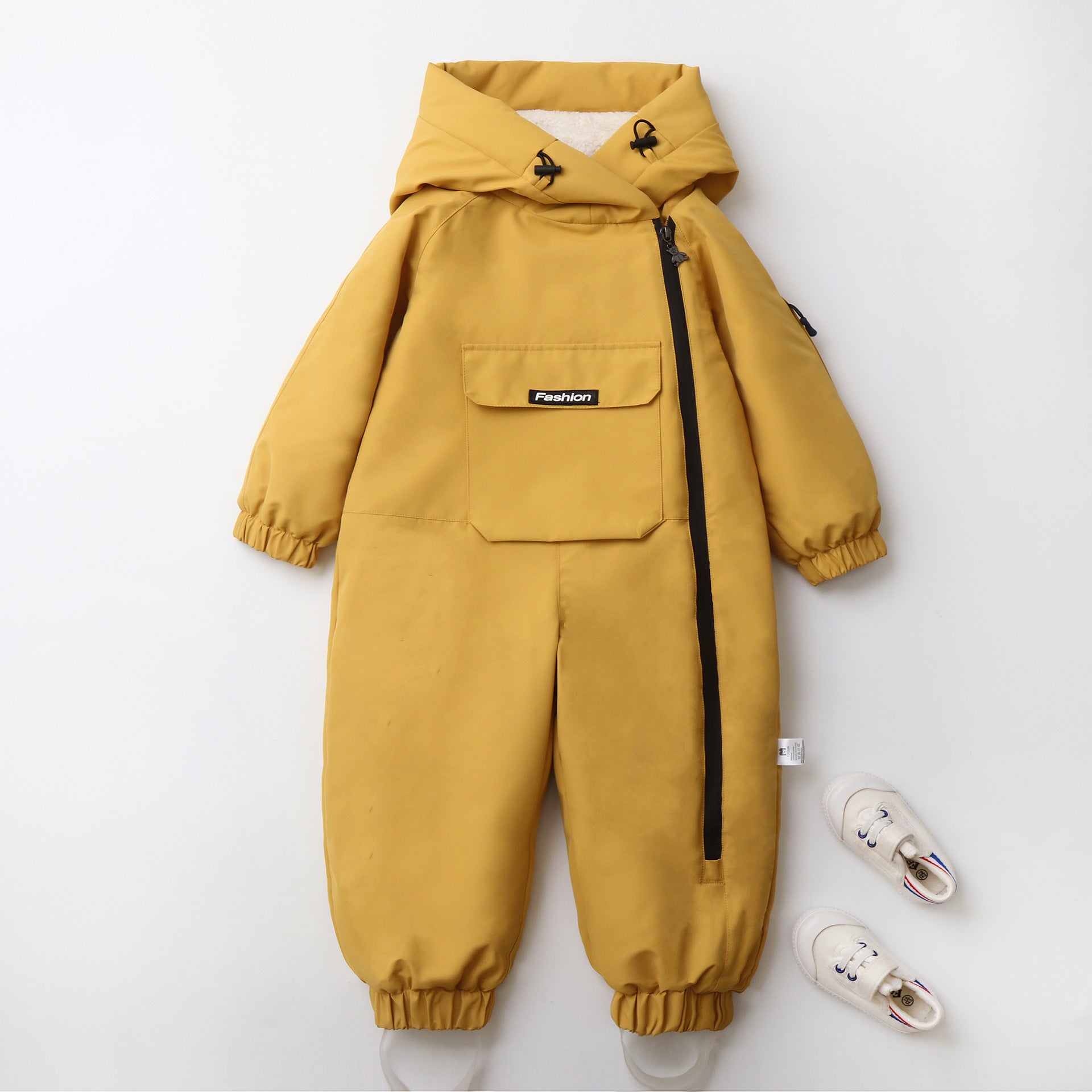 Long Crawling Suit One-piece Hooded Jumpsuit by Baby Joy
