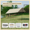 Camping Equipment-Square Silver Painted Model-3 * 5M-Quicksand Gold-1 set by Baby Joy