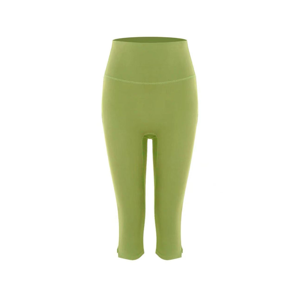 High-Waist Slim-Fit Yoga Leggings for Women – 7/8 Length Tight Fit Fitness Pants by FitiqueFit