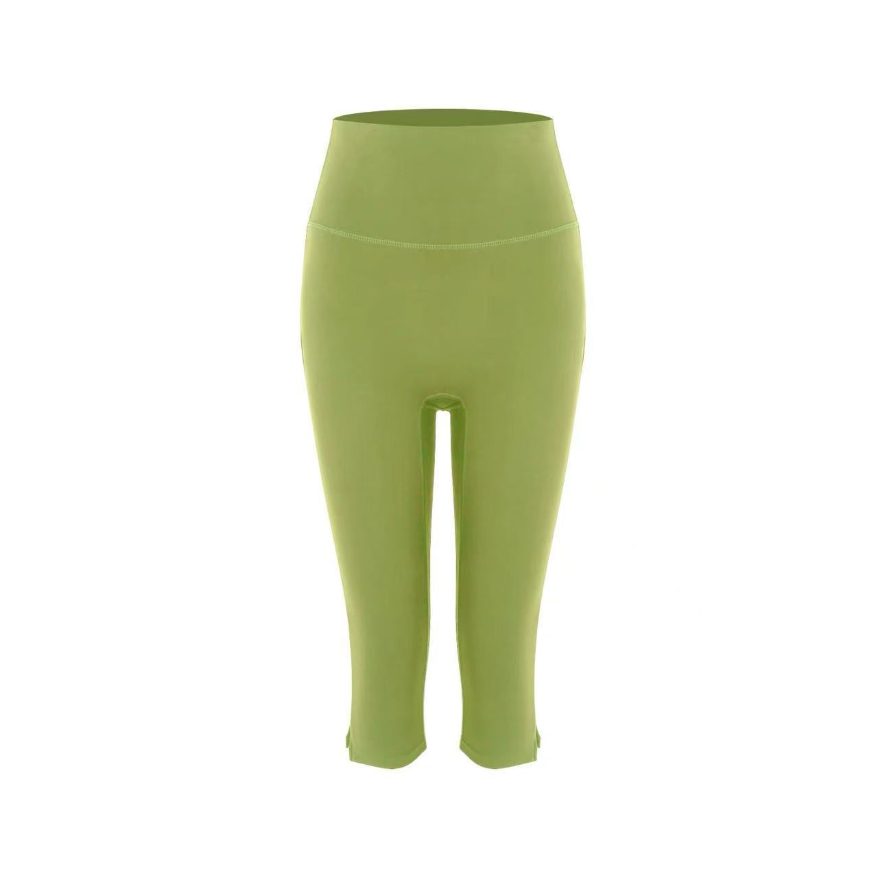 High-Waist Slim-Fit Yoga Leggings for Women – 7/8 Length Tight Fit Fitness Pants by FitiqueFit