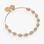 Pumpkin + Crystal Beaded Bangle by ALEX AND ANI