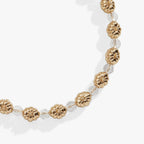 Pumpkin + Crystal Beaded Bangle by ALEX AND ANI