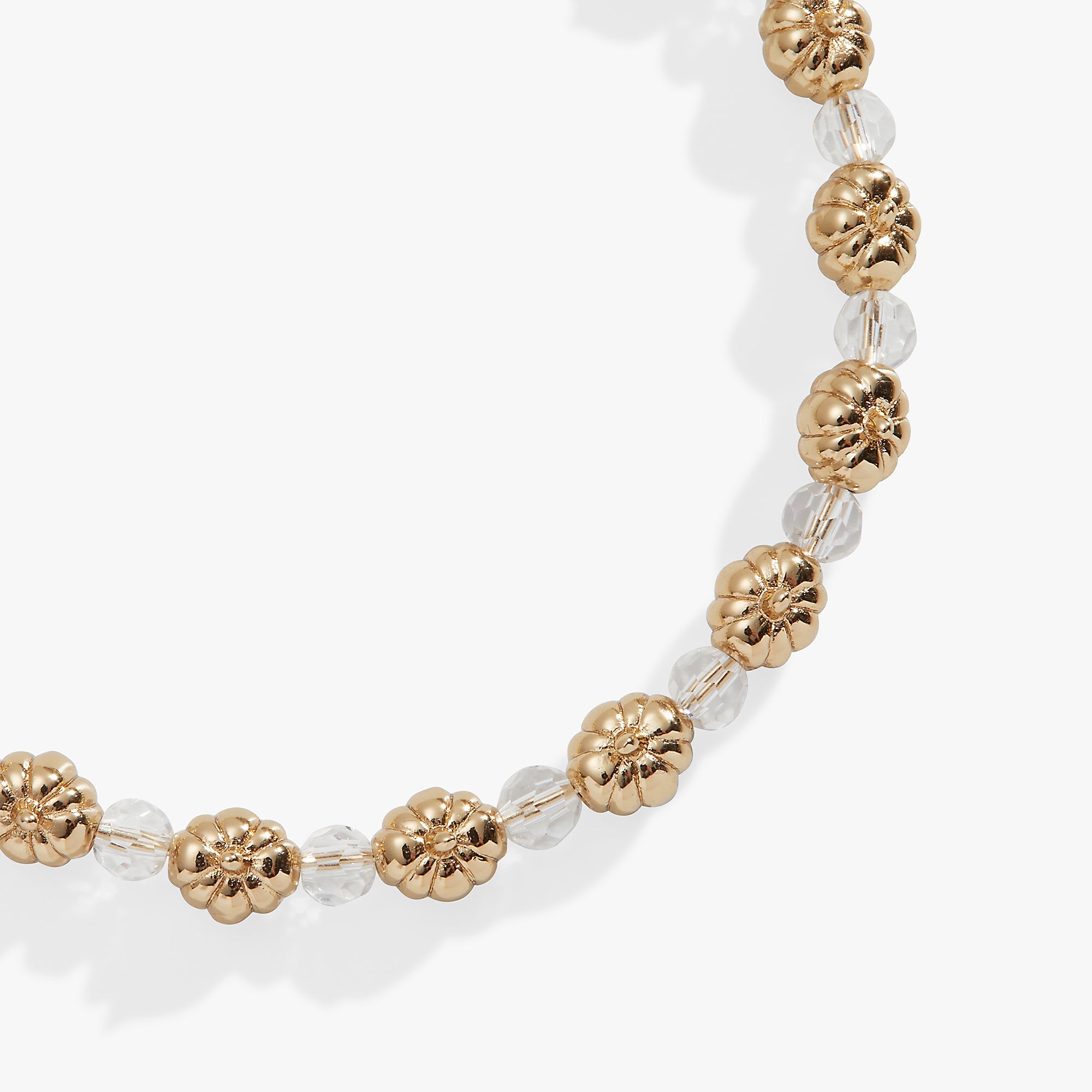 Pumpkin + Crystal Beaded Bangle by ALEX AND ANI