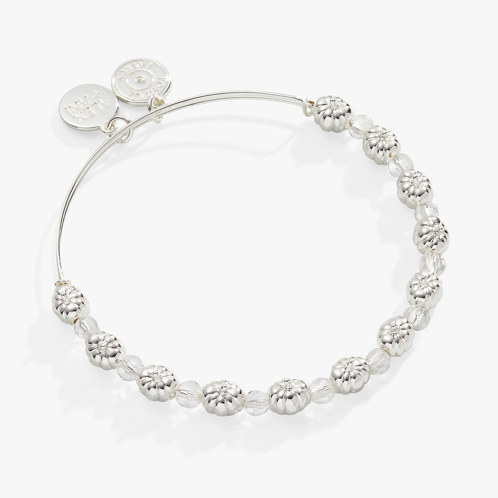 Pumpkin + Crystal Beaded Bangle by ALEX AND ANI