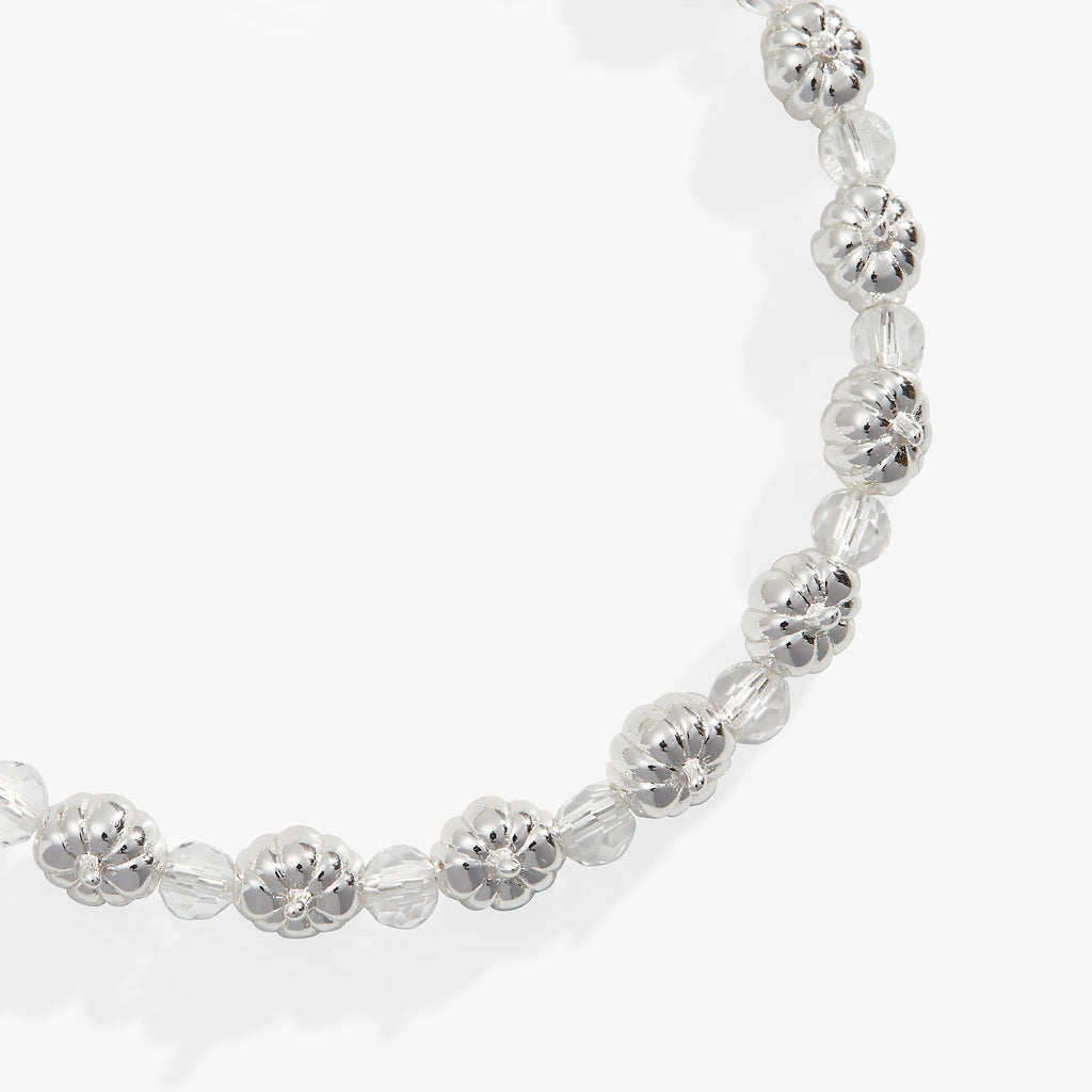 Pumpkin + Crystal Beaded Bangle by ALEX AND ANI